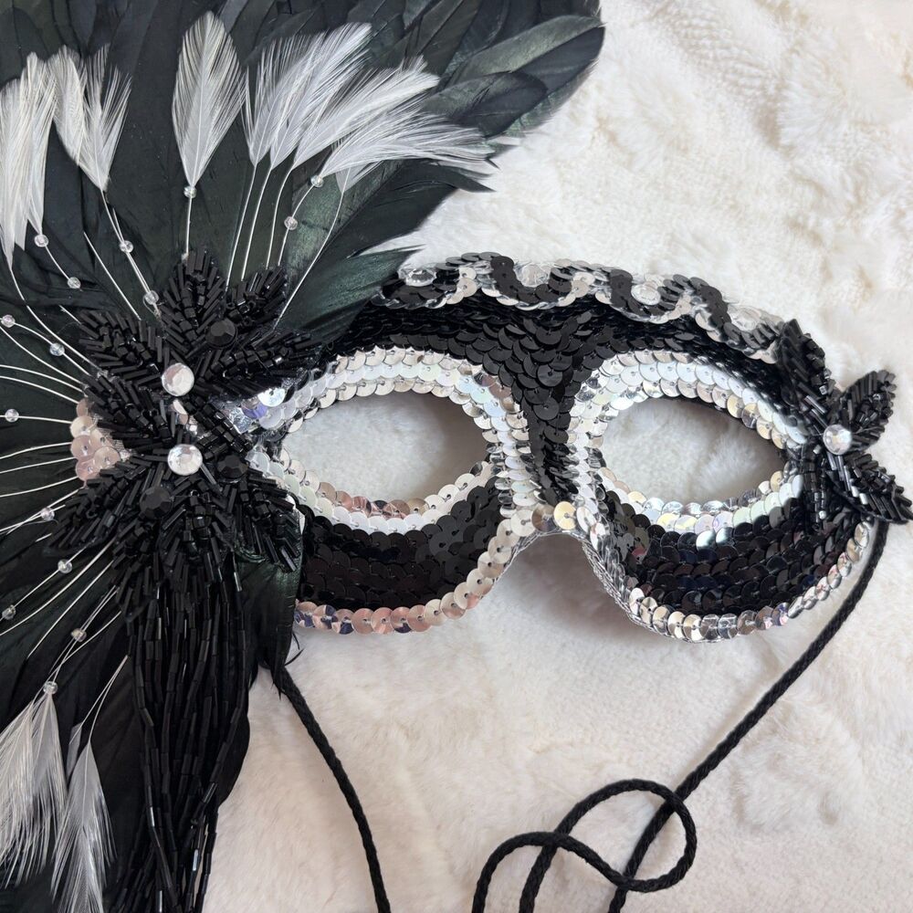 Handmade Designer Masquerade Mask| Gypsy Renaissance Wearable Art - Picture 6 of 14